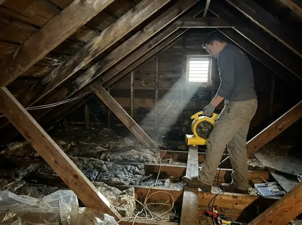 attic-water-damage-drying-proc-007 — frequently asked questions, Emergency Water Extraction & 24/7 Flood Response in Fultond…